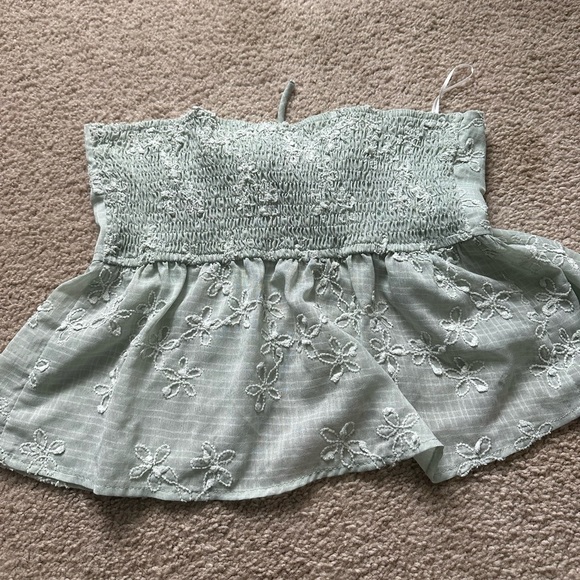 Princess Polly ROSENBERG STRAPLESS TOP GREEN - Picture 4 of 5